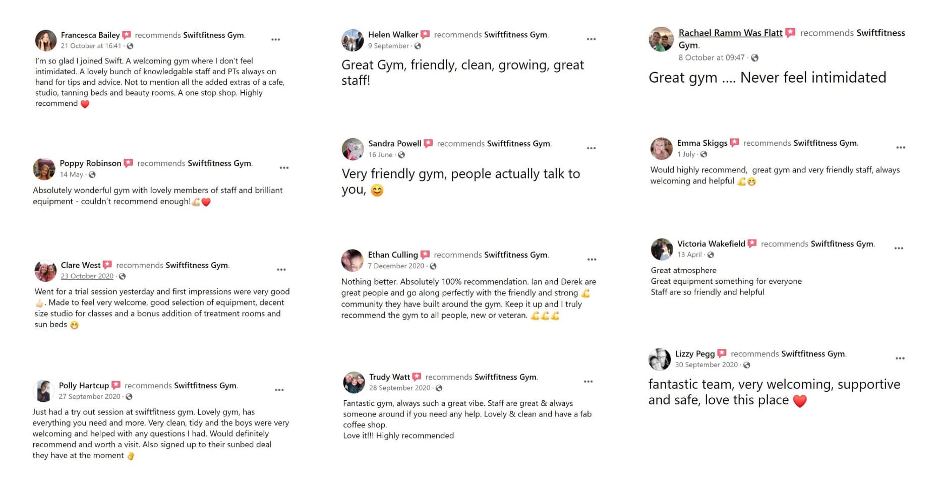 Facebook reviews of SwiftFitness Gym